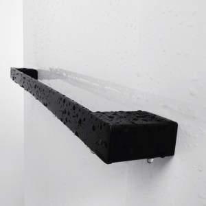 Törölközőtartó - matt fekete - 376 mm